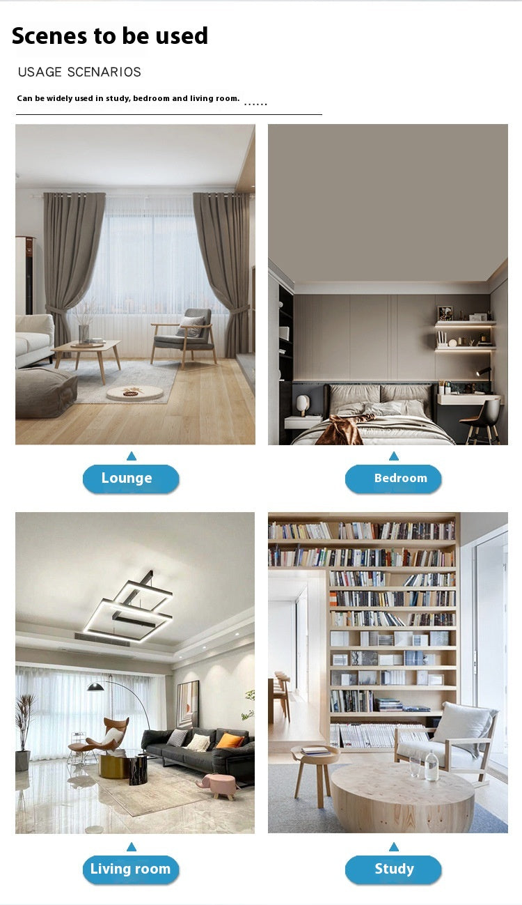 LED Straight Leaf Fan Lamp E27 Screw Detachable Fan Blade Bedroom Three-color Dimming Ceiling Ceiling Fan Lights