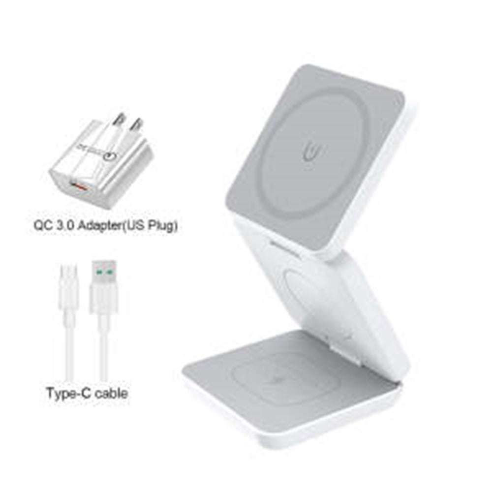 Folding Three-in-one Wireless Charger Magnetic Suction.