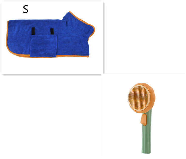 New Pet Cat Brush Hot Selling Hand-held Steel Wire Self-cleaning  Comb Looper For Hair Removal