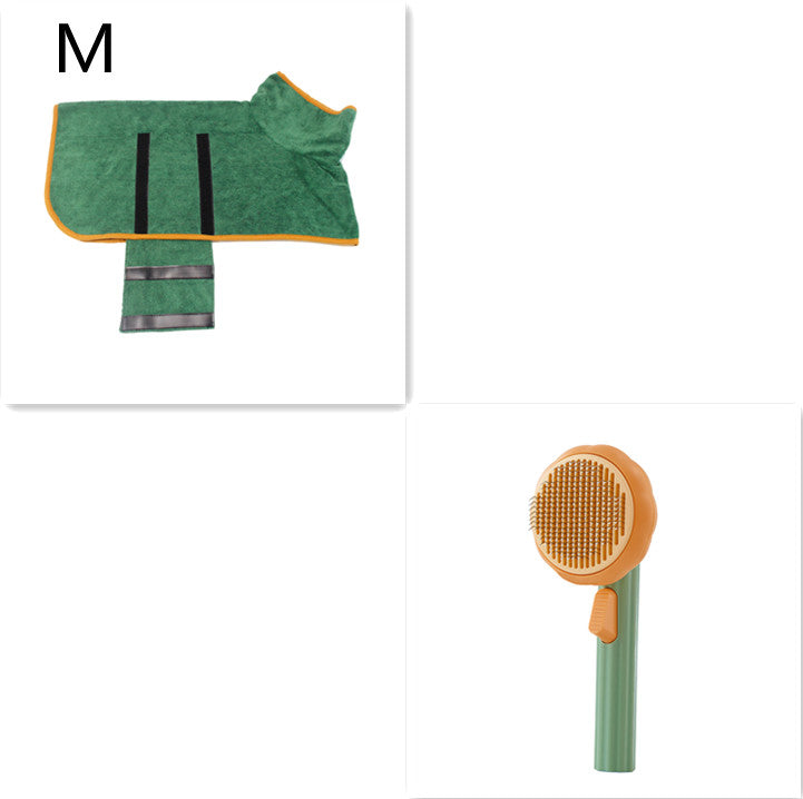 New Pet Cat Brush Hot Selling Hand-held Steel Wire Self-cleaning  Comb Looper For Hair Removal