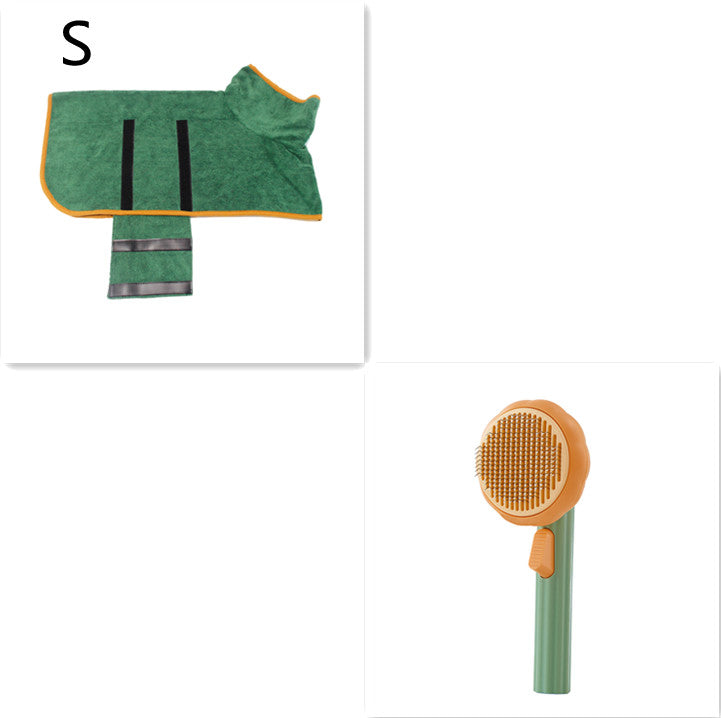 New Pet Cat Brush Hot Selling Hand-held Steel Wire Self-cleaning  Comb Looper For Hair Removal