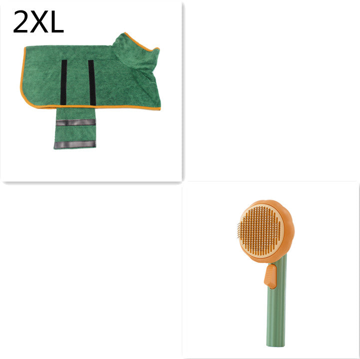 New Pet Cat Brush Hot Selling Hand-held Steel Wire Self-cleaning  Comb Looper For Hair Removal