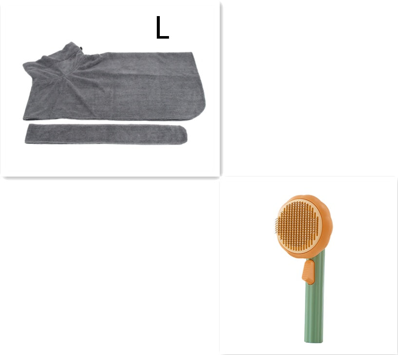 New Pet Cat Brush Hot Selling Hand-held Steel Wire Self-cleaning  Comb Looper For Hair Removal