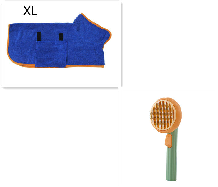 New Pet Cat Brush Hot Selling Hand-held Steel Wire Self-cleaning  Comb Looper For Hair Removal