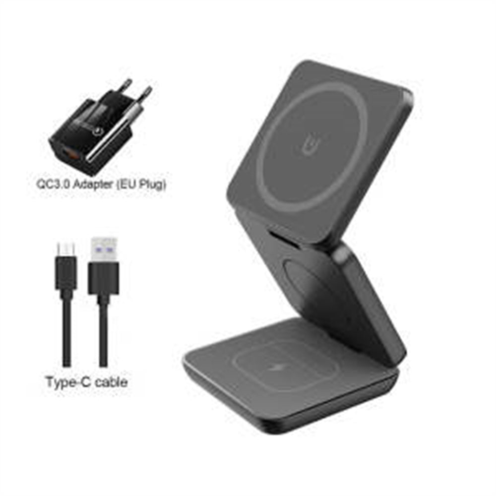 Folding Three-in-one Wireless Charger Magnetic Suction.